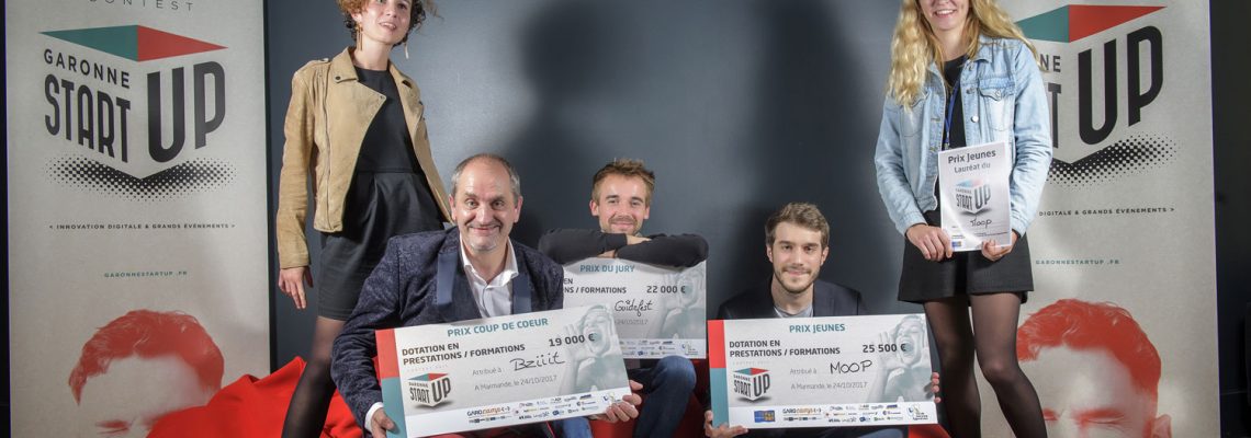 Marmande : Moop, Guidefest et Bziiit lauréats de Garonne Startup 2017
